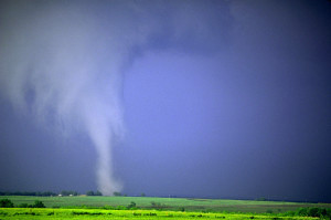 Tornado Crossing Countryside